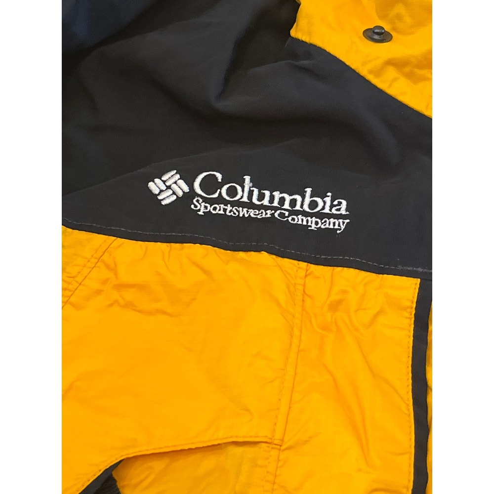 Columbia Titanium Omni-Tech Jacket Womens Yellow Black Waterproof Hooded Shell